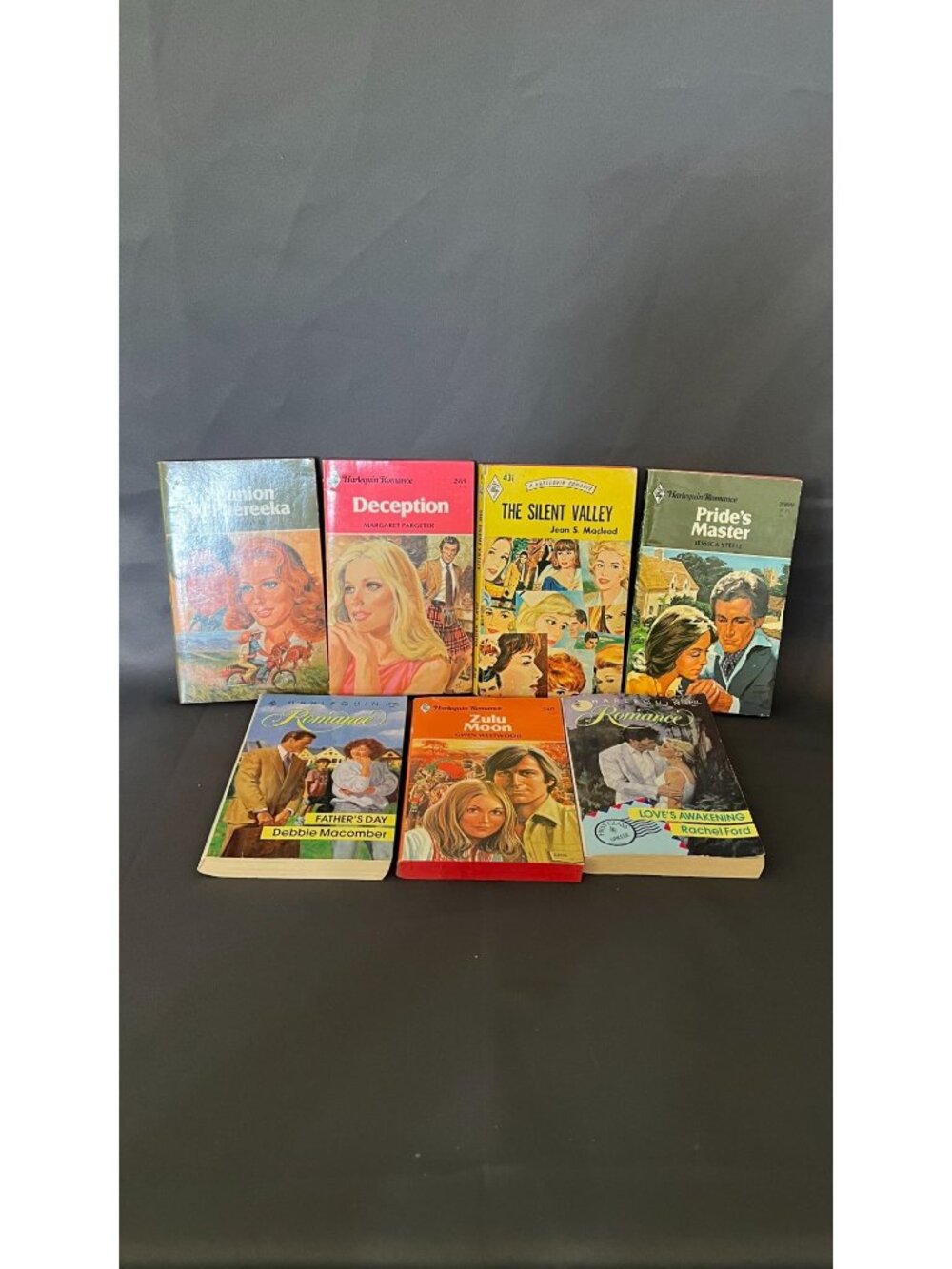 Vintage Harlequin Romance Paperback Book Lot Of 7 Includes Titles By Margaret Pa